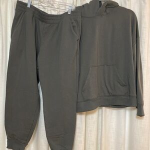 Olive green jogger set